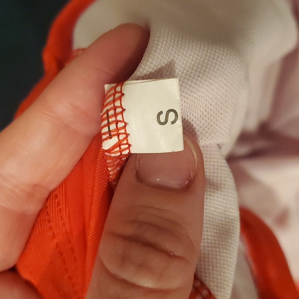 Women’s Red Orange Printed Two-Piece Swim Set - Picture 6 of 8